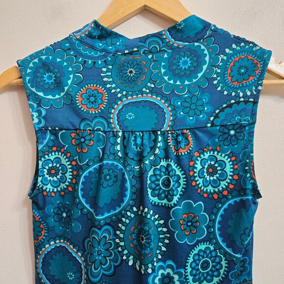 INC Women Y2K Fairy Boho Beaded Sequins Going Out Paisley Cowl Neck Tank Top XS - Picture 8 of 11